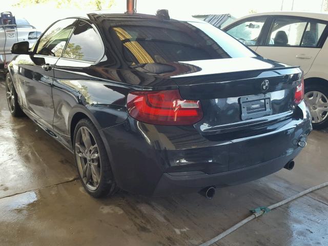 WBA1J7C52FV253833 - 2015 BMW M235I BLACK photo 3