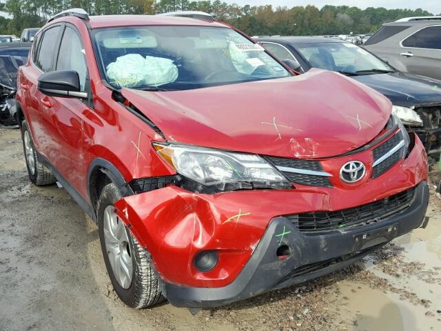 2T3ZFREV2EW101865 - 2014 TOYOTA RAV4 LE RED photo 1