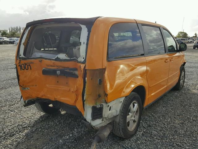 2D4RN4DE2AR477979 - 2010 DODGE CARAVAN YELLOW photo 4