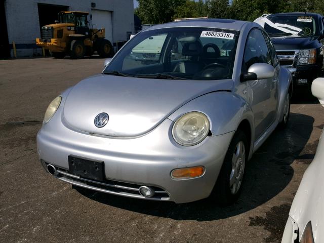 3VWCK21C31M458252 - 2001 VOLKSWAGEN NEW BEETLE SILVER photo 2