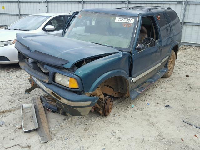 1GKDT13W3T2521788 - 1996 GMC JIMMY GREEN photo 2