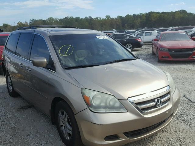 5FNRL38716B447349 - 2006 HONDA ODYSSEY EX GOLD photo 1