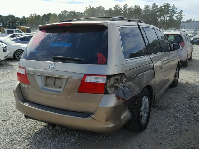 5FNRL38716B447349 - 2006 HONDA ODYSSEY EX GOLD photo 4