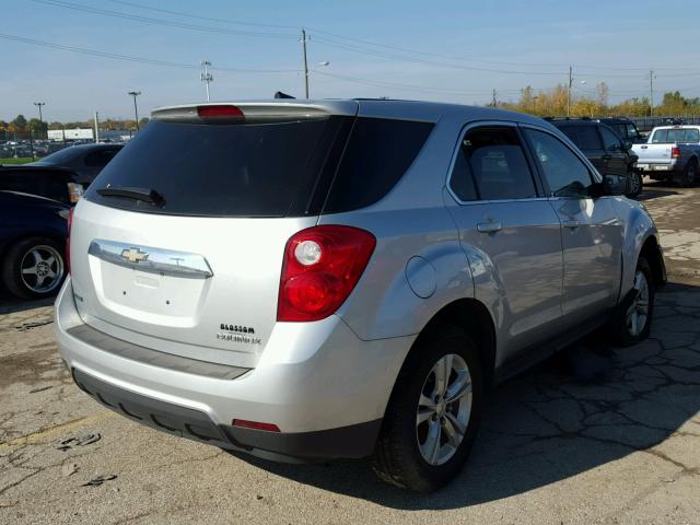 2GNALBEK0C1170828 - 2012 CHEVROLET EQUINOX LS SILVER photo 4