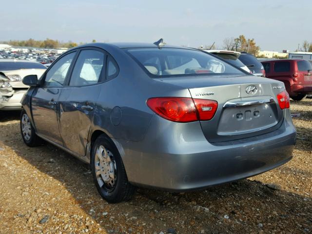 KMHDU4AD1AU909627 - 2010 HYUNDAI ELANTRA BL GRAY photo 3