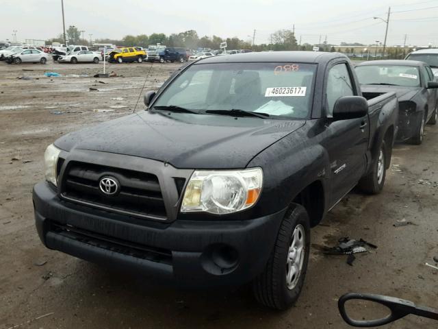 5TENX22N18Z522461 - 2008 TOYOTA TACOMA BLACK photo 2