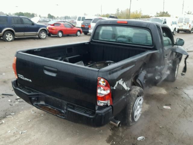 5TENX22N18Z522461 - 2008 TOYOTA TACOMA BLACK photo 4