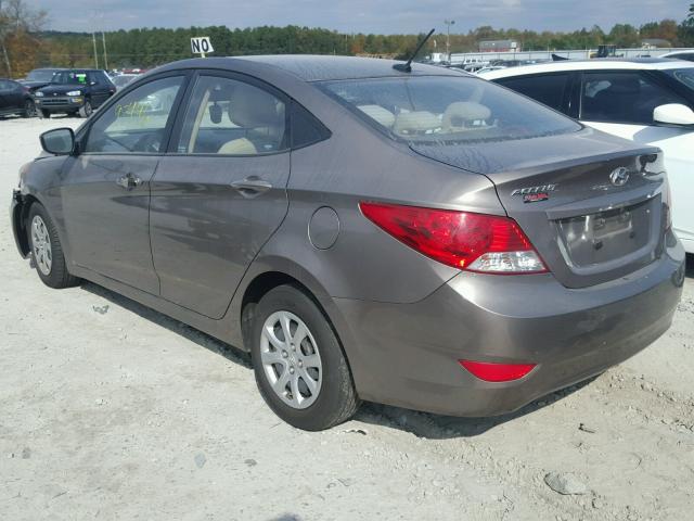 KMHCT4AE9DU521914 - 2013 HYUNDAI ACCENT GLS BROWN photo 3