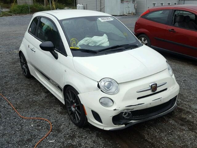 3C3CFFFH0DT611297 - 2013 FIAT 500 ABARTH WHITE photo 1