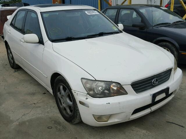 JTHBD182110006236 - 2001 LEXUS IS WHITE photo 1