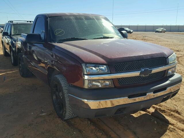 1GCEC14V53Z131644 - 2003 CHEVROLET SILVERADO MAROON photo 1