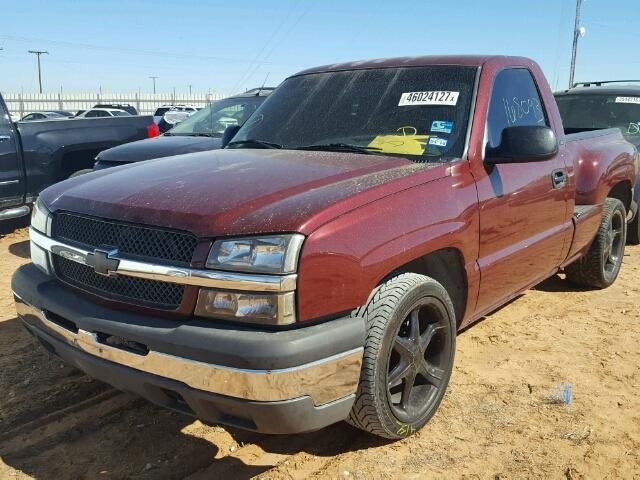 1GCEC14V53Z131644 - 2003 CHEVROLET SILVERADO MAROON photo 2