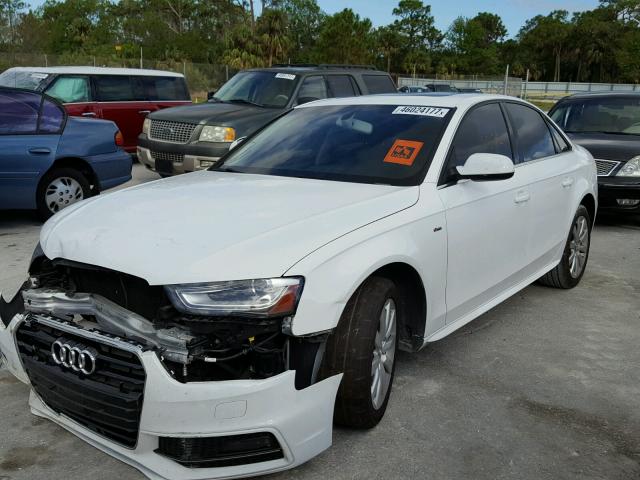 WAUAFAFL5FN008307 - 2015 AUDI A4 PREMIUM WHITE photo 2