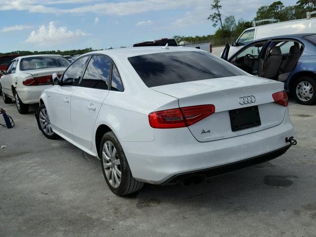 WAUAFAFL5FN008307 - 2015 AUDI A4 PREMIUM WHITE photo 3