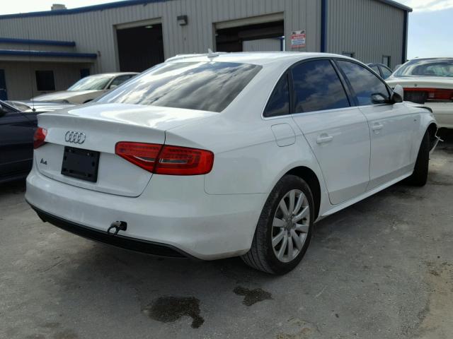 WAUAFAFL5FN008307 - 2015 AUDI A4 PREMIUM WHITE photo 4