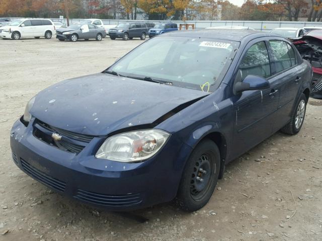 1G1AD5F5XA7114758 - 2010 CHEVROLET COBALT BLUE photo 2