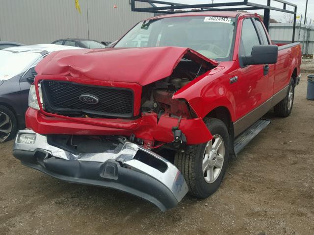 1FTPF12574NC40120 - 2004 FORD F150 RED photo 2