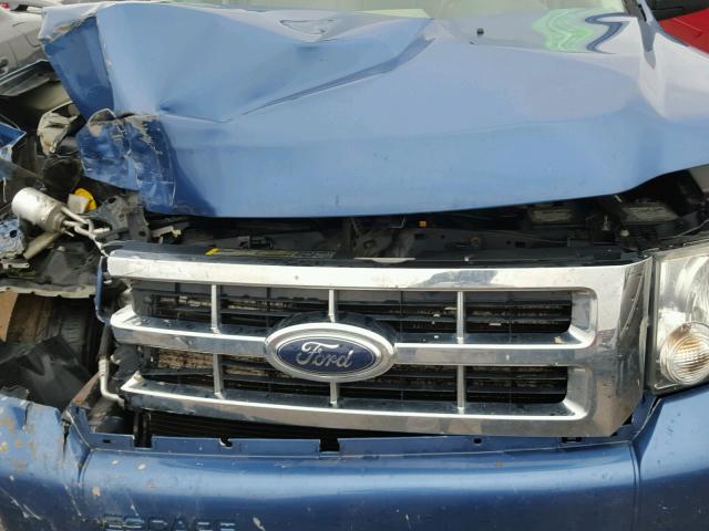 1FMCU0D79AKA52723 - 2010 FORD ESCAPE BLUE photo 7