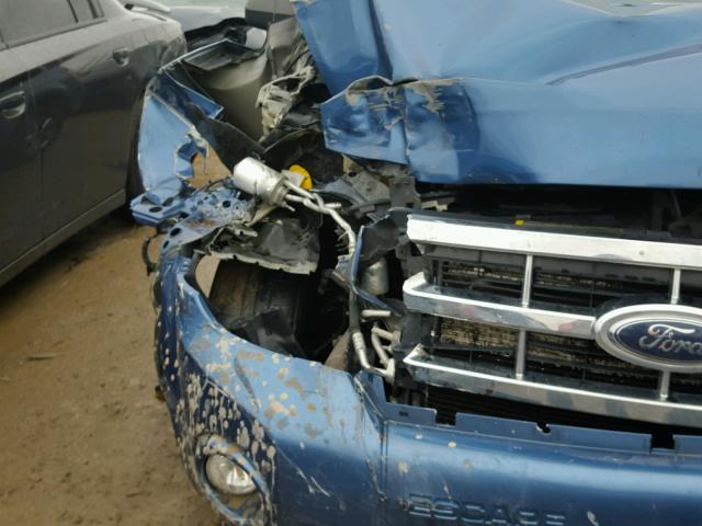 1FMCU0D79AKA52723 - 2010 FORD ESCAPE BLUE photo 9