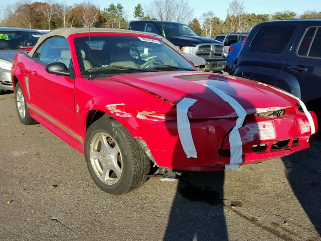 1FAFP44472F188449 - 2002 FORD MUSTANG RED photo 1