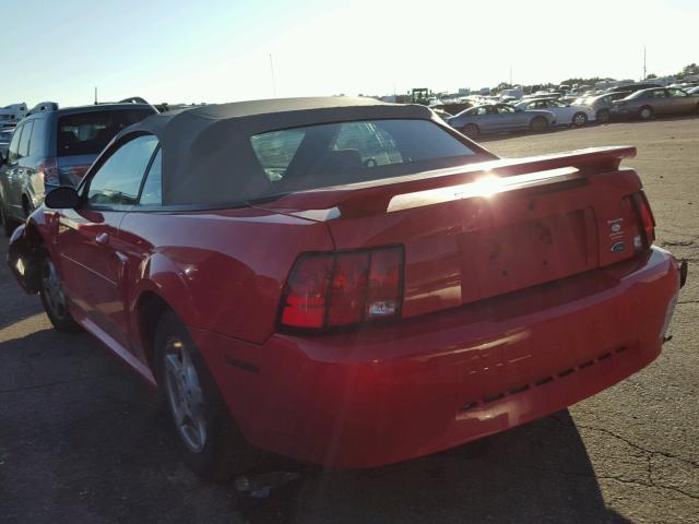 1FAFP44472F188449 - 2002 FORD MUSTANG RED photo 3