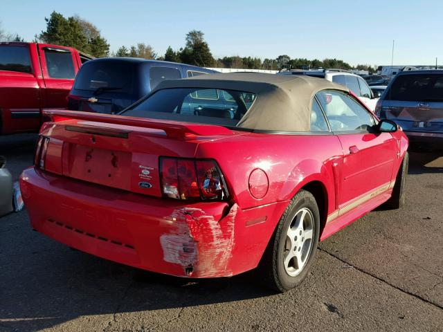 1FAFP44472F188449 - 2002 FORD MUSTANG RED photo 4