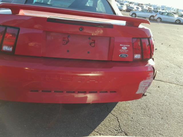 1FAFP44472F188449 - 2002 FORD MUSTANG RED photo 9