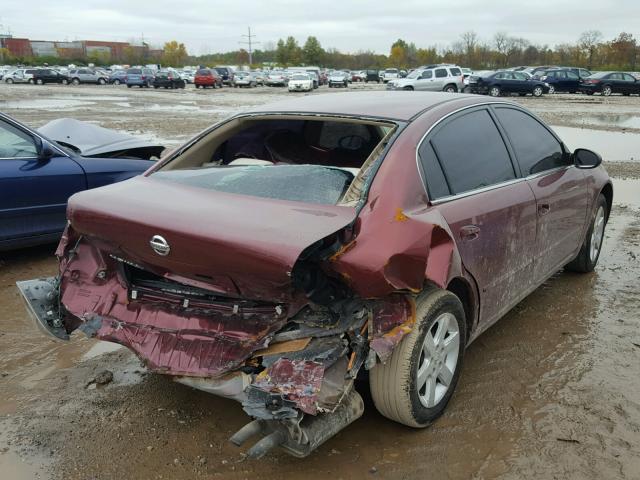 1N4AL11D52C144749 - 2002 NISSAN ALTIMA BAS MAROON photo 4