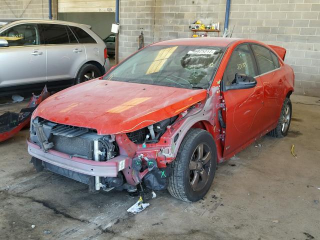 1G1PF5SC9C7212577 - 2012 CHEVROLET CRUZE LT RED photo 2