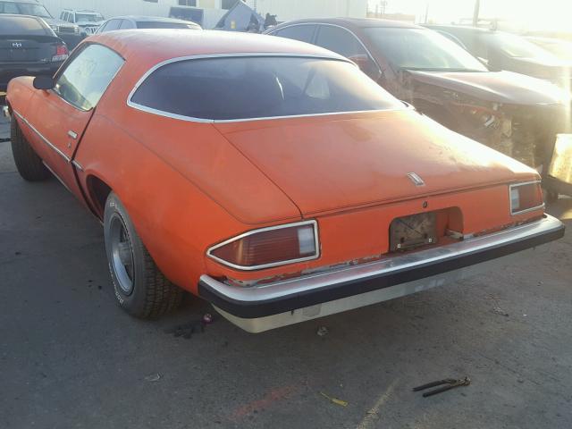 00001587L4N117606 - 2000 CHEVROLET CAMARO ORANGE photo 3