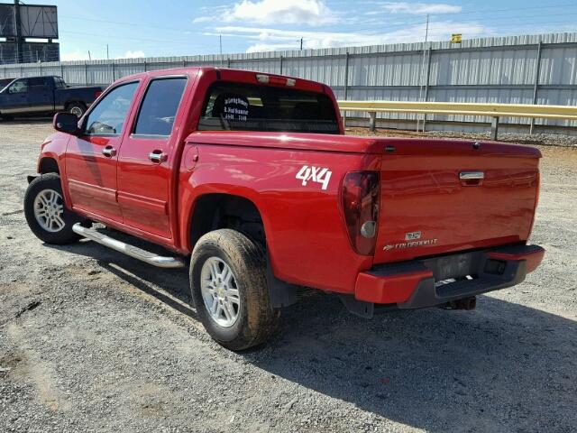 1GCHTCFE1B8124359 - 2011 CHEVROLET COLORADO L RED photo 3