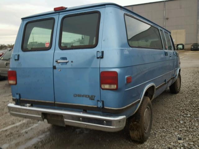 1GAGG39K1SF138252 - 1995 CHEVROLET G30 G30 BLUE photo 4