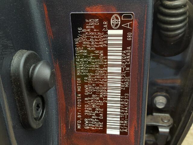 2T1BPRHE6HC781441 - 2017 TOYOTA COROLLA LE 蓝色 照片 10