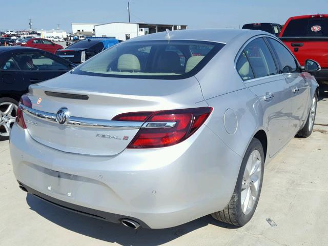 2G4GR5GX2E9242690 - 2014 BUICK REGAL PREM SILVER photo 4