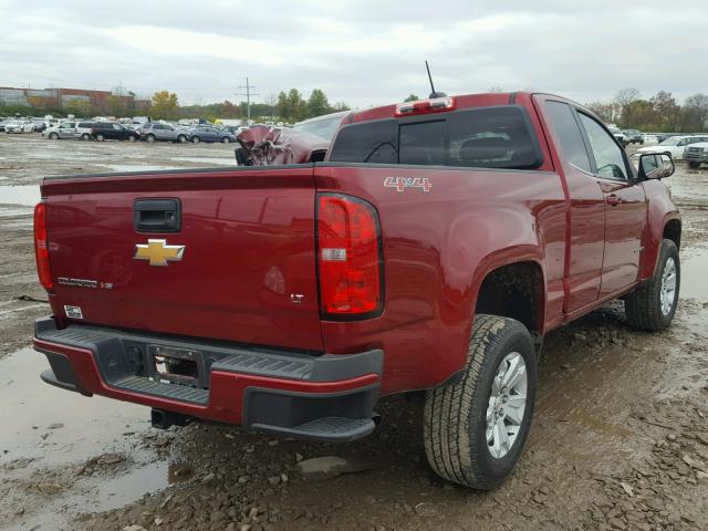 1GCHTCEN2H1248420 - 2017 CHEVROLET COLORADO L MAROON photo 4