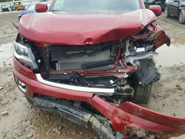 1GCHTCEN2H1248420 - 2017 CHEVROLET COLORADO L MAROON photo 7
