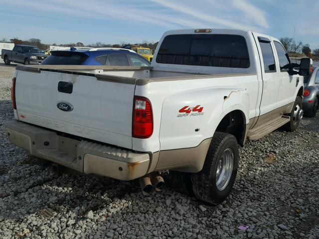 1FTWW33R48EB42497 - 2008 FORD F350 SUPER WHITE photo 4