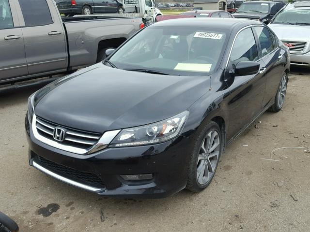 1HGCR2F54EA015637 - 2014 HONDA ACCORD BLACK photo 2