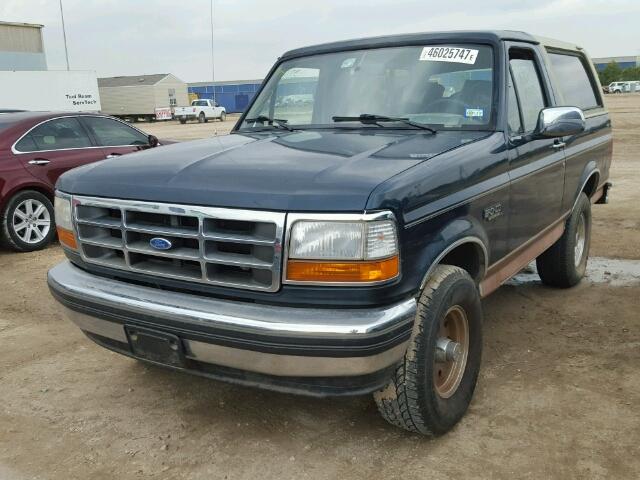 1FMEU15H8RLA64048 - 1994 FORD BRONCO U10 GREEN photo 2