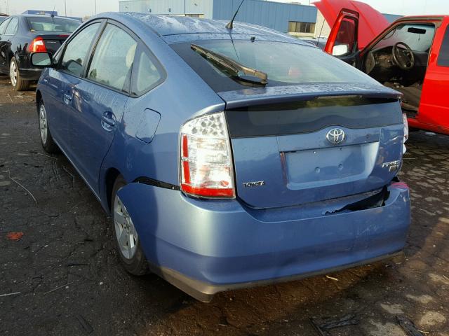 JTDKB22U767062736 - 2006 TOYOTA PRIUS BLUE photo 3