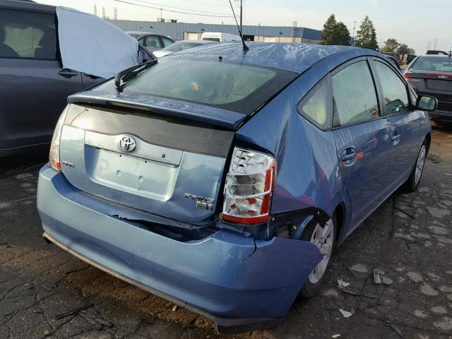 JTDKB22U767062736 - 2006 TOYOTA PRIUS BLUE photo 4