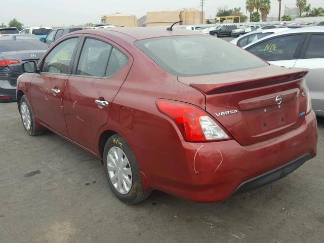 3N1CN7APXGL882166 - 2016 NISSAN VERSA S RED photo 3