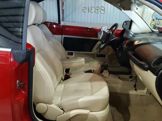 3VWPF31Y38M400658 - 2008 VOLKSWAGEN NEW BEETLE 红色 照片 5