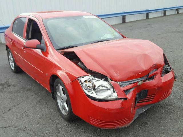 1G1AT58H197154958 - 2009 CHEVROLET COBALT LT RED photo 1