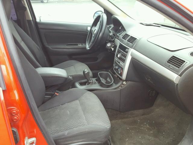 1G1AT58H197154958 - 2009 CHEVROLET COBALT LT RED photo 5