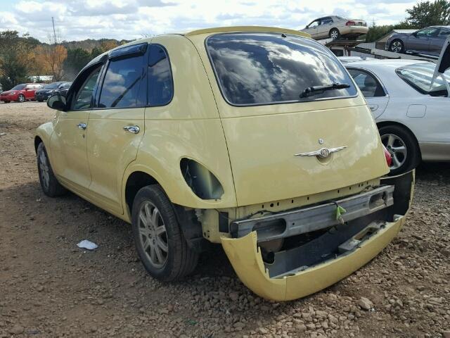 3A8FY68B97T612909 - 2007 CHRYSLER PT CRUISER YELLOW photo 3