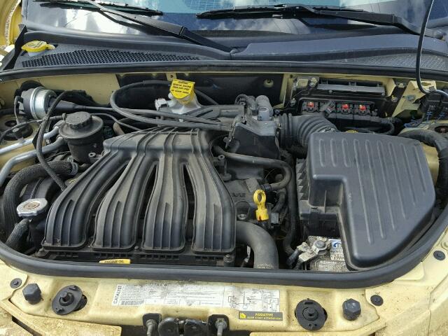 3A8FY68B97T612909 - 2007 CHRYSLER PT CRUISER YELLOW photo 7