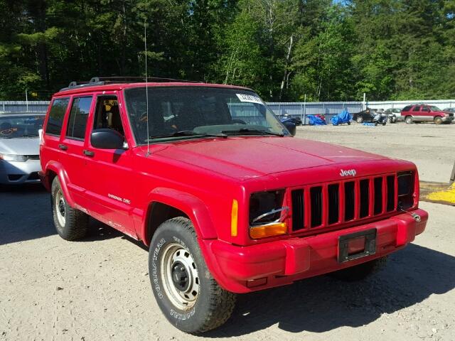 1J4FF68S7XL640887 - 1999 JEEP CHEROKEE S RED photo 1