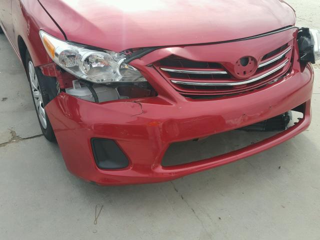 5YFBU4EEXDP212179 - 2013 TOYOTA COROLLA BA RED photo 9