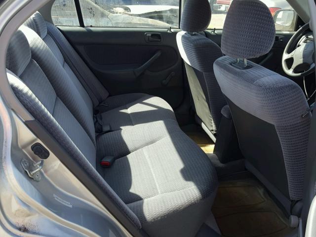 2HGEJ6613YH597451 - 2000 HONDA CIVIC BASE SILVER photo 6